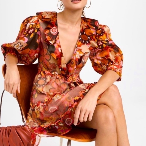 CeliaB Sinai Floral Mini Dress in Size Small - Picture 1 of 11
